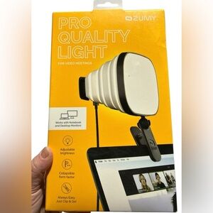 💡 Zumy Pro Webcam Light | USB Clip-On | Glow Up for Zoom + Content Creation!